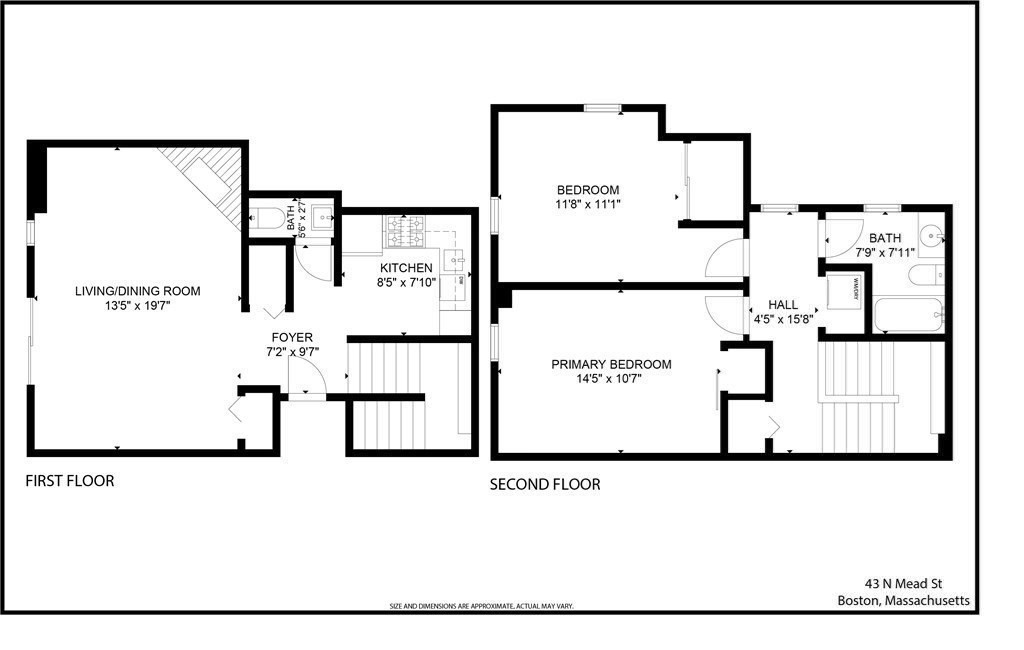 43 North Mead Street, Unit 43 Boston, MA 02129 - Photo 17 of 17 a black and white photo of a picture