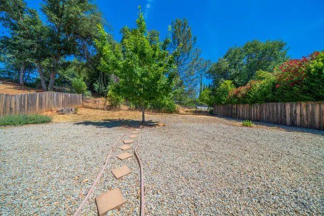 a backyard of a house