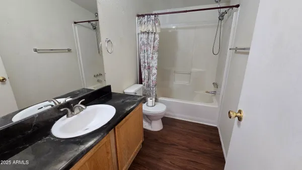 an empty room with closet