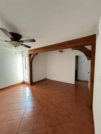 a view of a garage