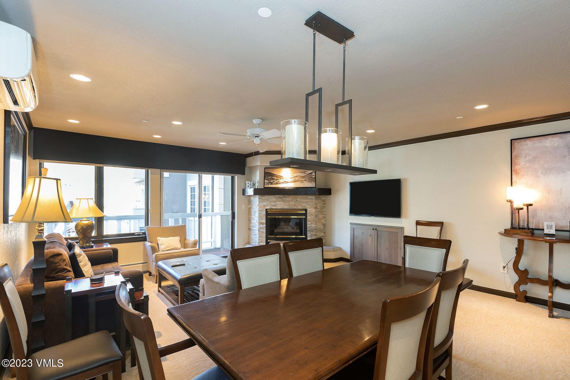 210 Offerson Road, Unit 115 WEEK 33 Beaver Creek, CO 81620 - Photo 3 of 23 a view of a dining room with furniture window and outside view