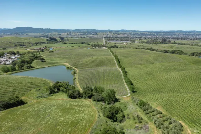 a view of a lake with a mountain