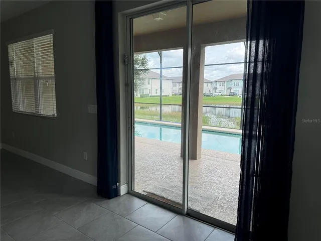 a view of front door