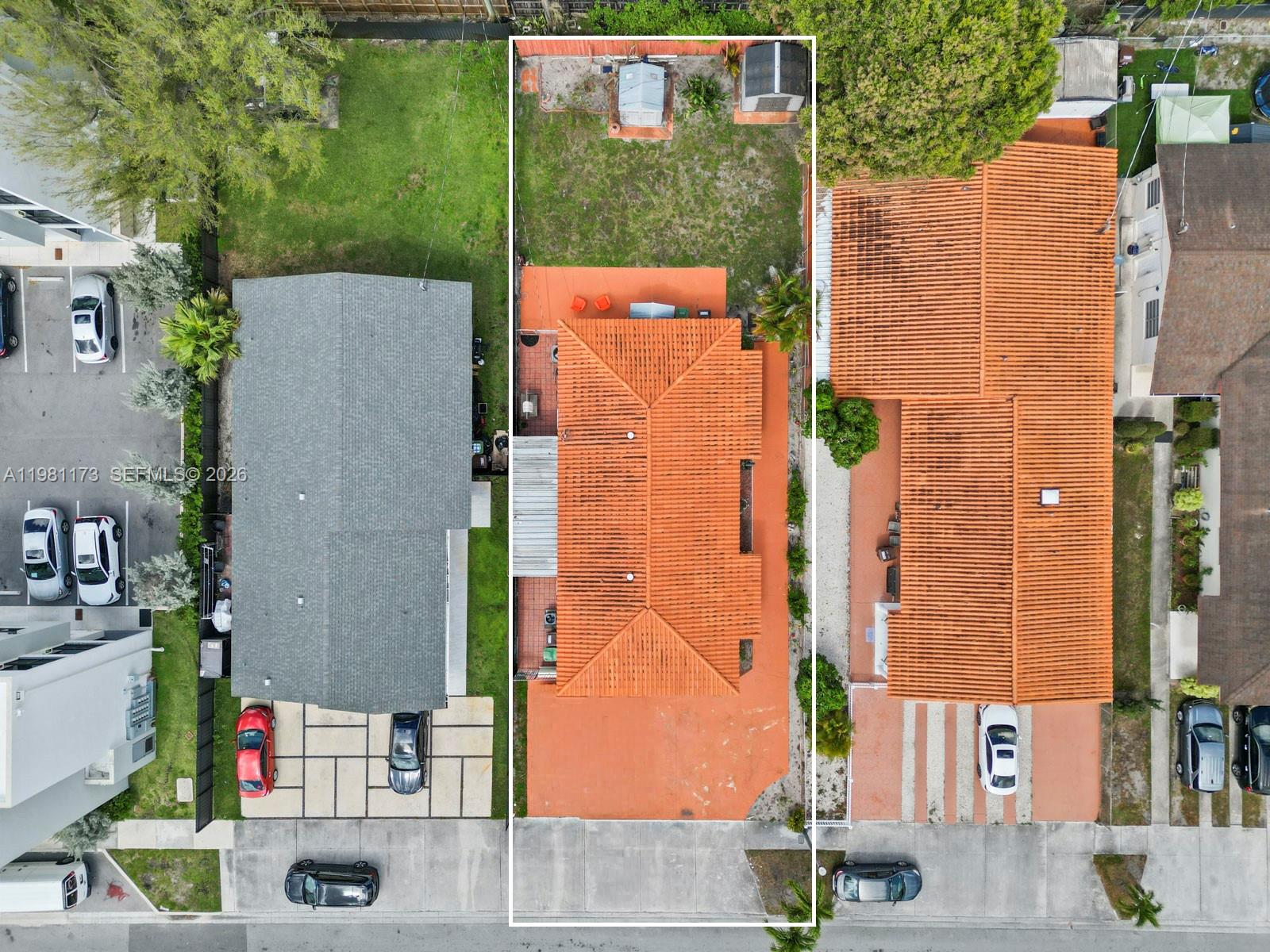 27 East 12th Street Hialeah, FL 33010 - Photo 3 of 24 aerial view of a house with garden