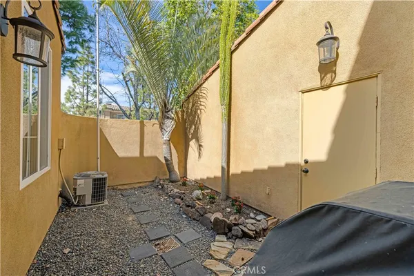 a view of a door and chair