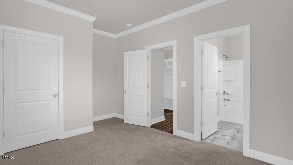 176 Red Jasper Way Clayton, NC 27520 - Photo 12 of 35 wooden floor and closet area in a room