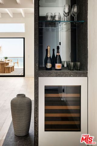 a room with a walk in closet and a window