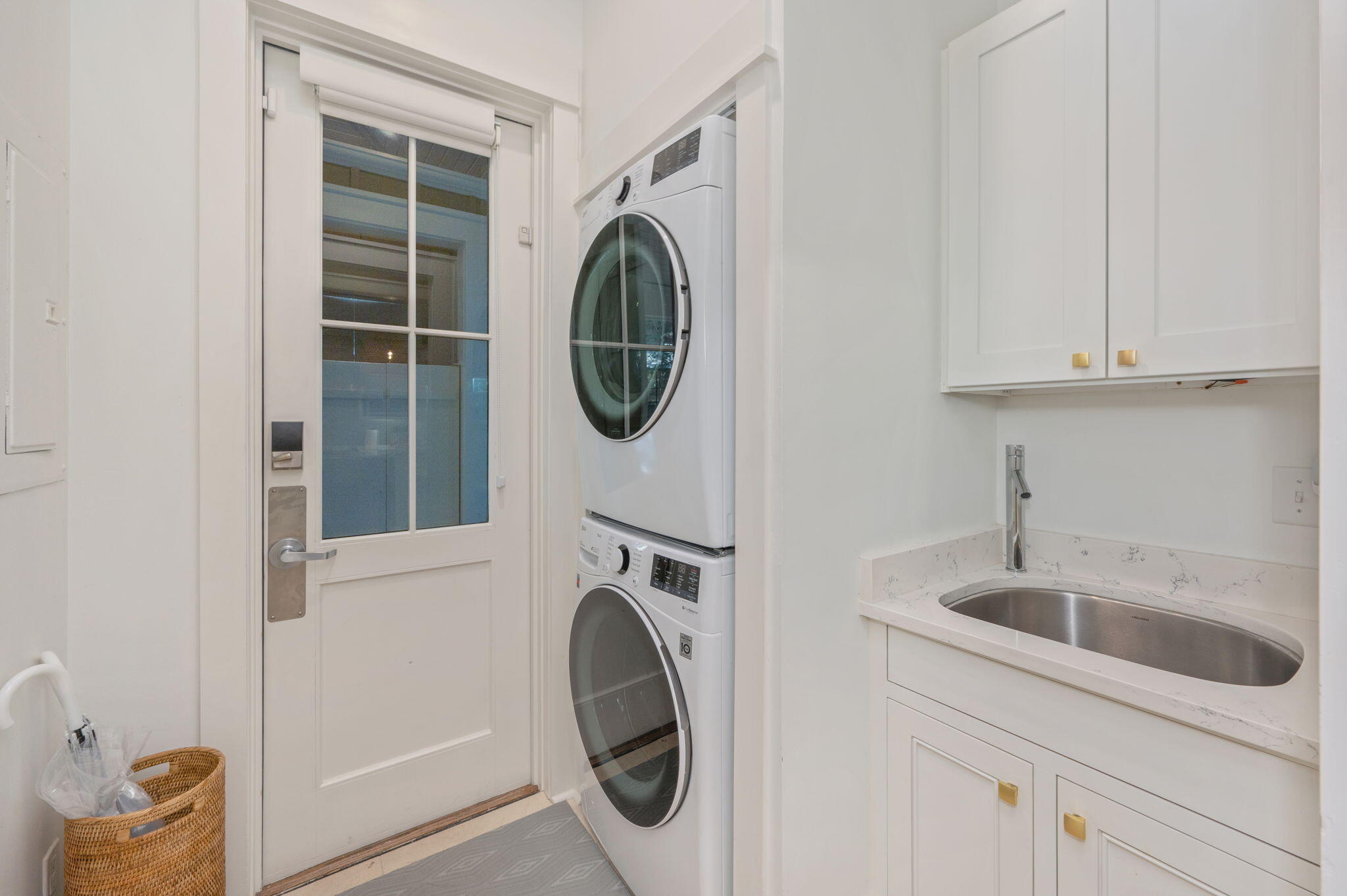 60 Red Cedar Way Santa Rosa Beach, FL 32459 - Photo 43 of 75 a utility room with dryer and washer