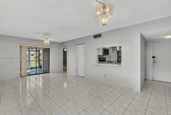 a view of an empty room