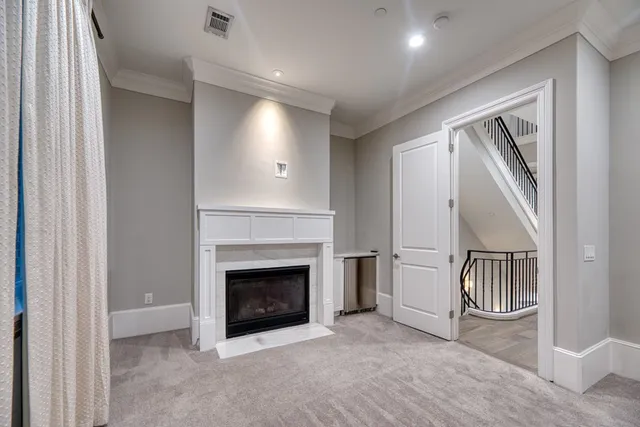 a close view of closet with wooden floor