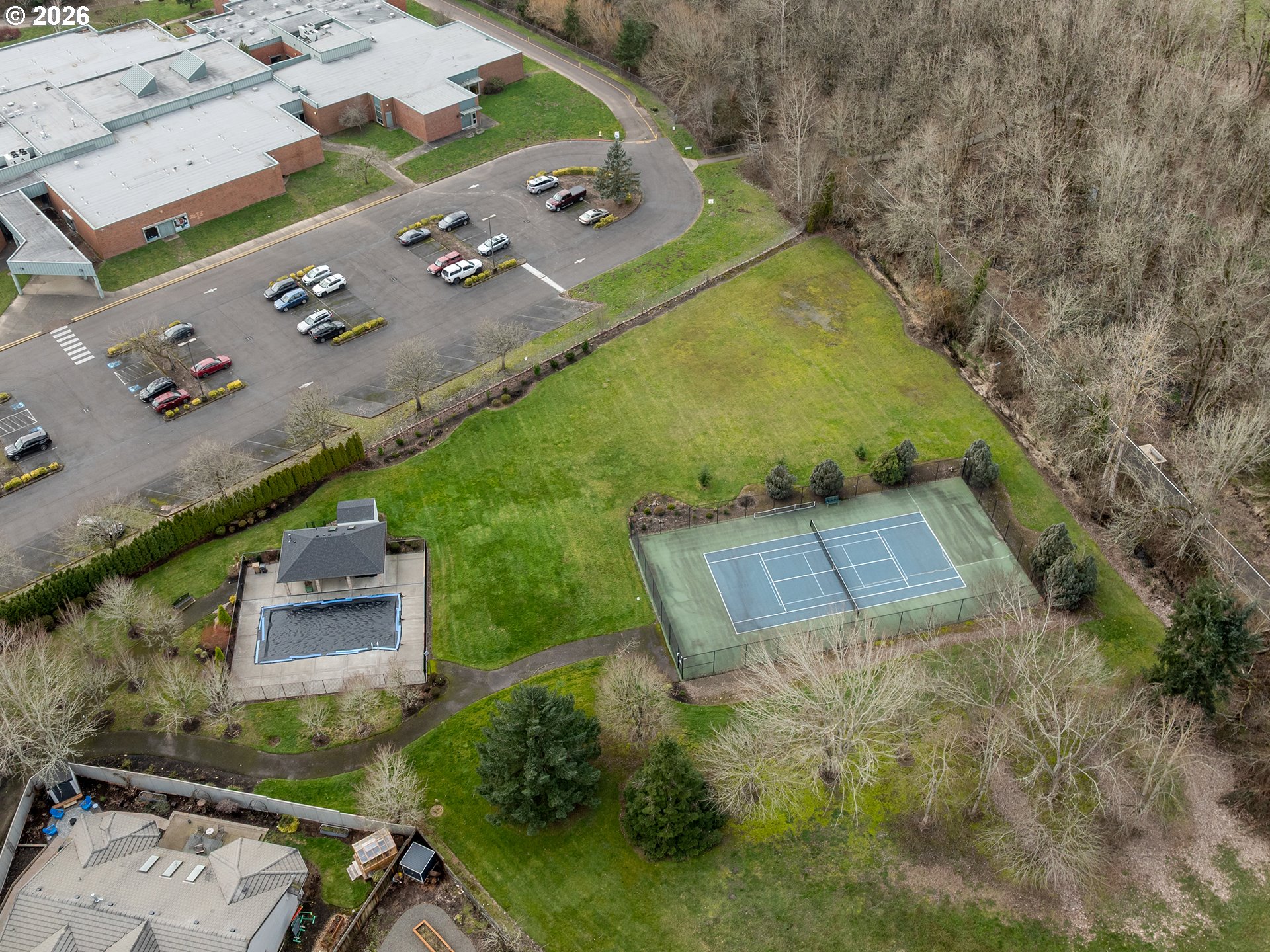 10979 Southwest Matzen Drive Wilsonville, OR 97070 - Photo 34 of 37 an aerial view of a house with a yard