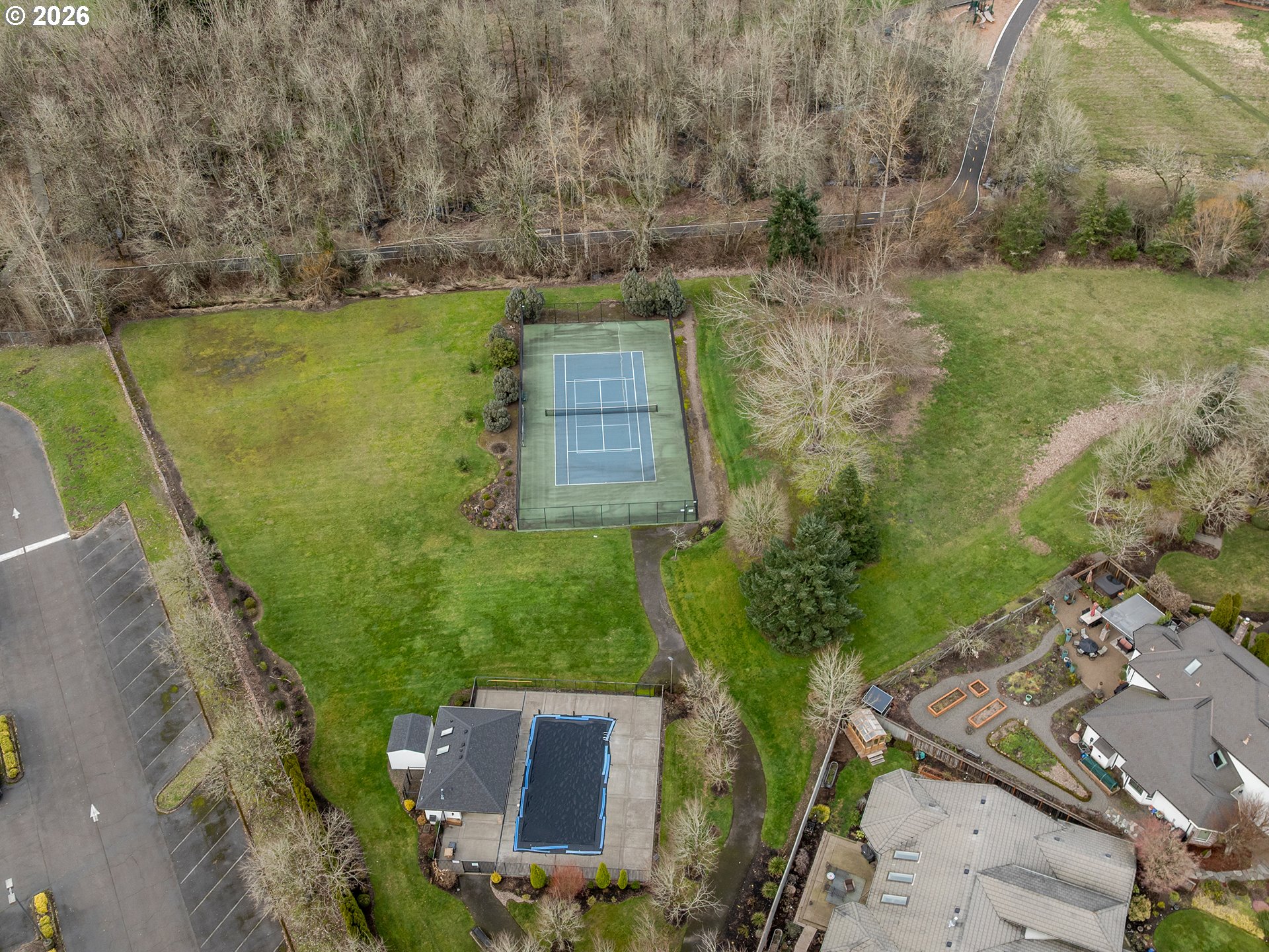 10979 Southwest Matzen Drive Wilsonville, OR 97070 - Photo 35 of 37 an aerial view of a house with a yard