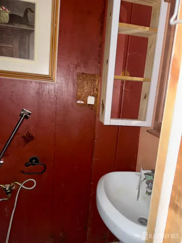 a bathroom with a tub