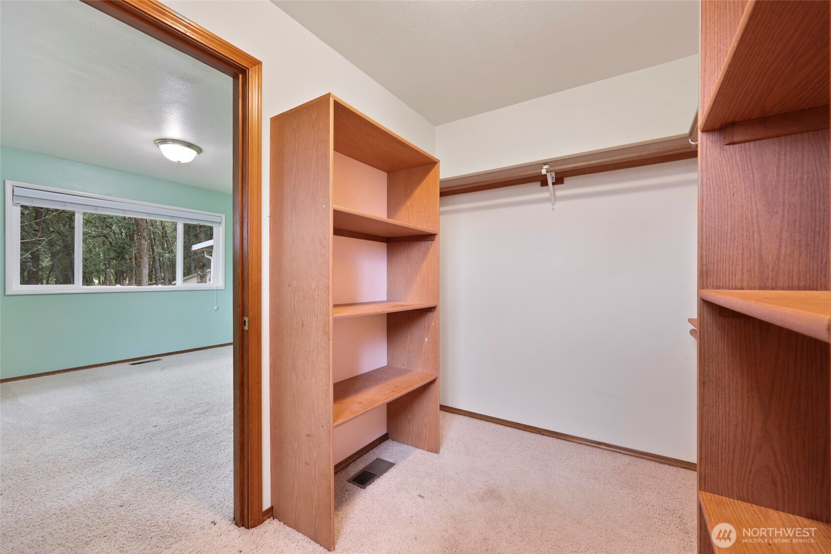 17215 Gibson Road Southwest Tenino, WA 98589 - Photo 20 of 40 a view of walk in closet with empty racks