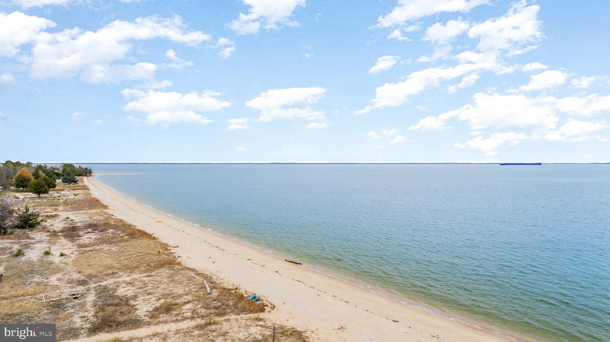 3095 Calvert Boulevard Lusby, MD 20657 - Photo 74 of 104 Aerial view of the Chesapeake Bay and beach.