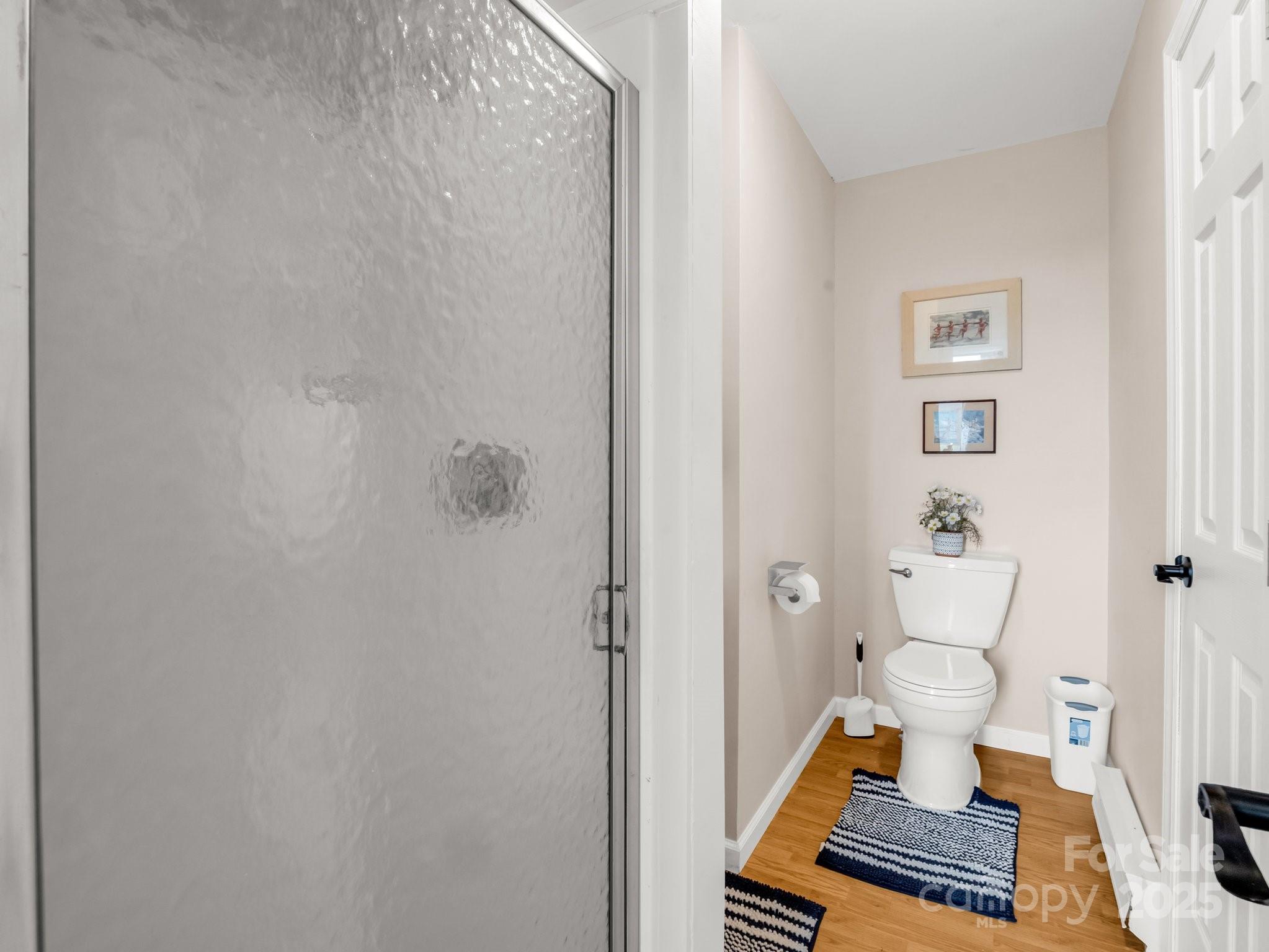 847 Crowe Dairy Road Forest City, NC 28043 - Photo 24 of 35 a bathroom with a toilet and a shower