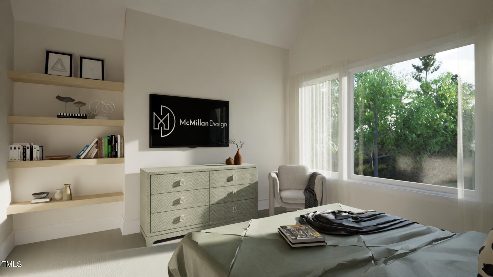 1806 Pershing Road Raleigh, NC 27608 - Photo 21 of 36 a living room with furniture and a flat screen tv