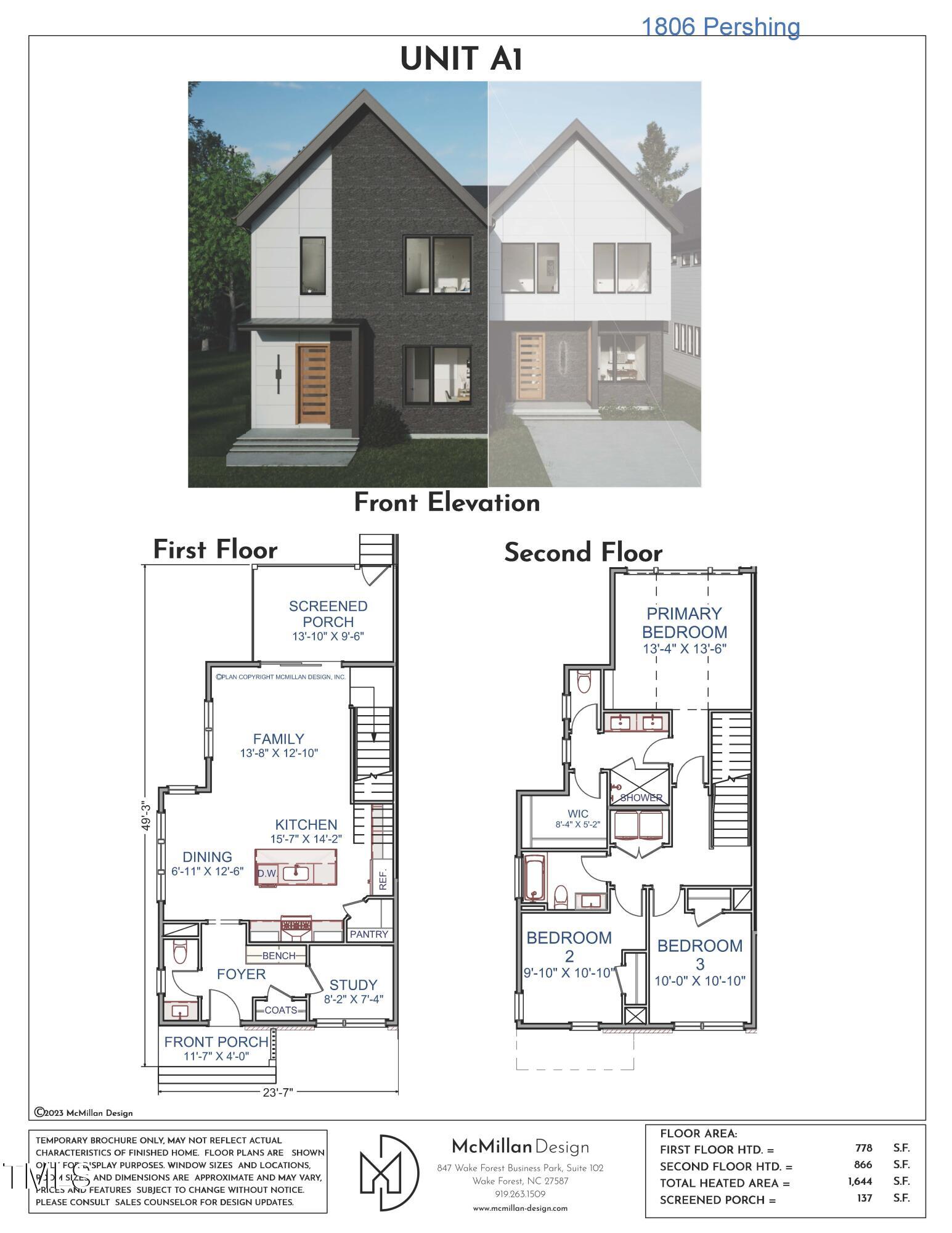 1806 Pershing Road Raleigh, NC 27608 - Photo 3 of 36 a picture of a floor plan