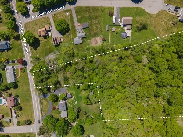 0 Hortonville Road Swansea, MA 02777 - Photo 4 of 5 an aerial view of residential house with outdoor space and parking