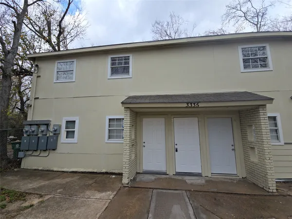 a front view of a house