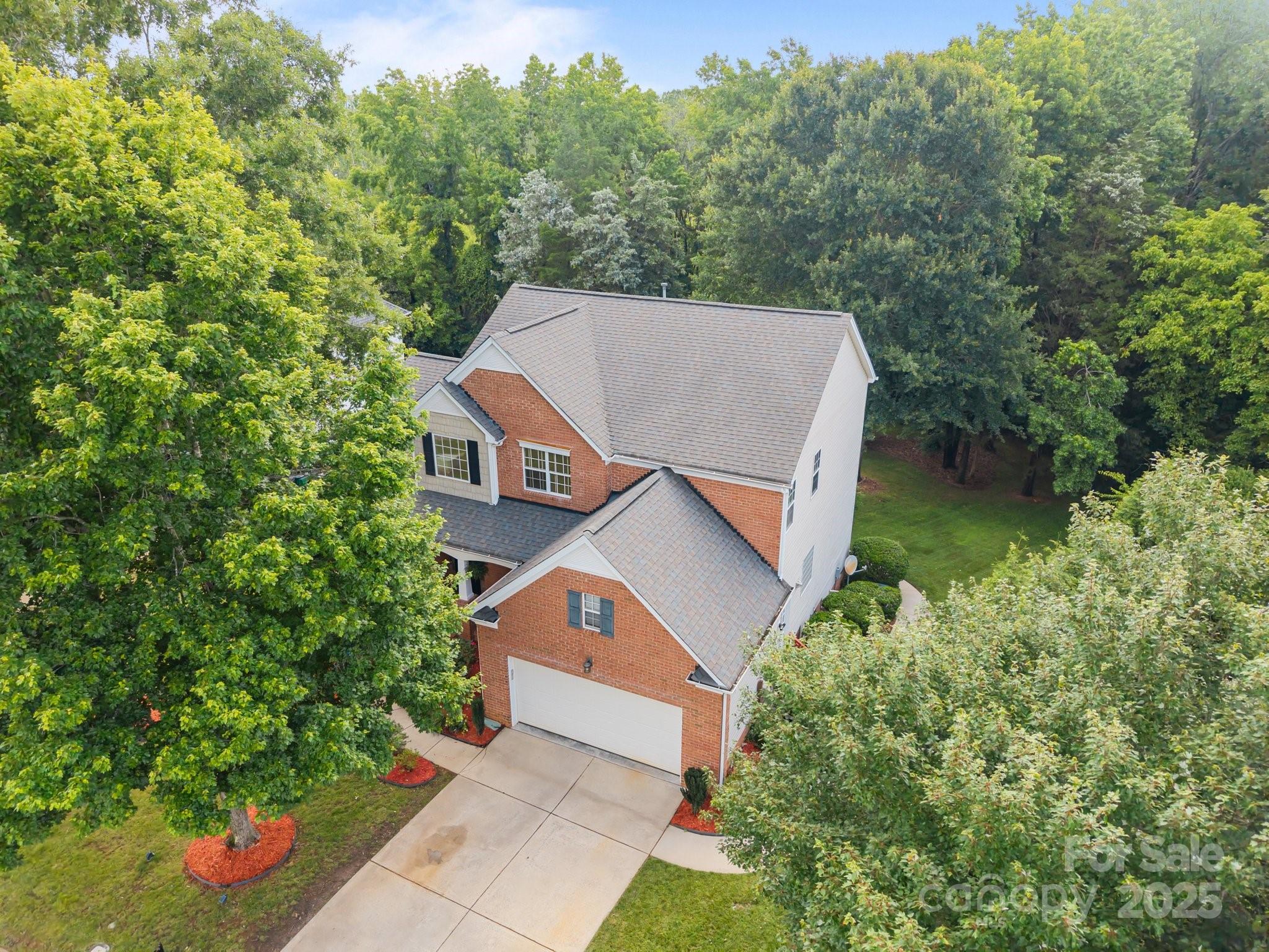 10919 Valley Spring Drive Charlotte, NC 28277 - Photo 42 of 47 an aerial view of a house