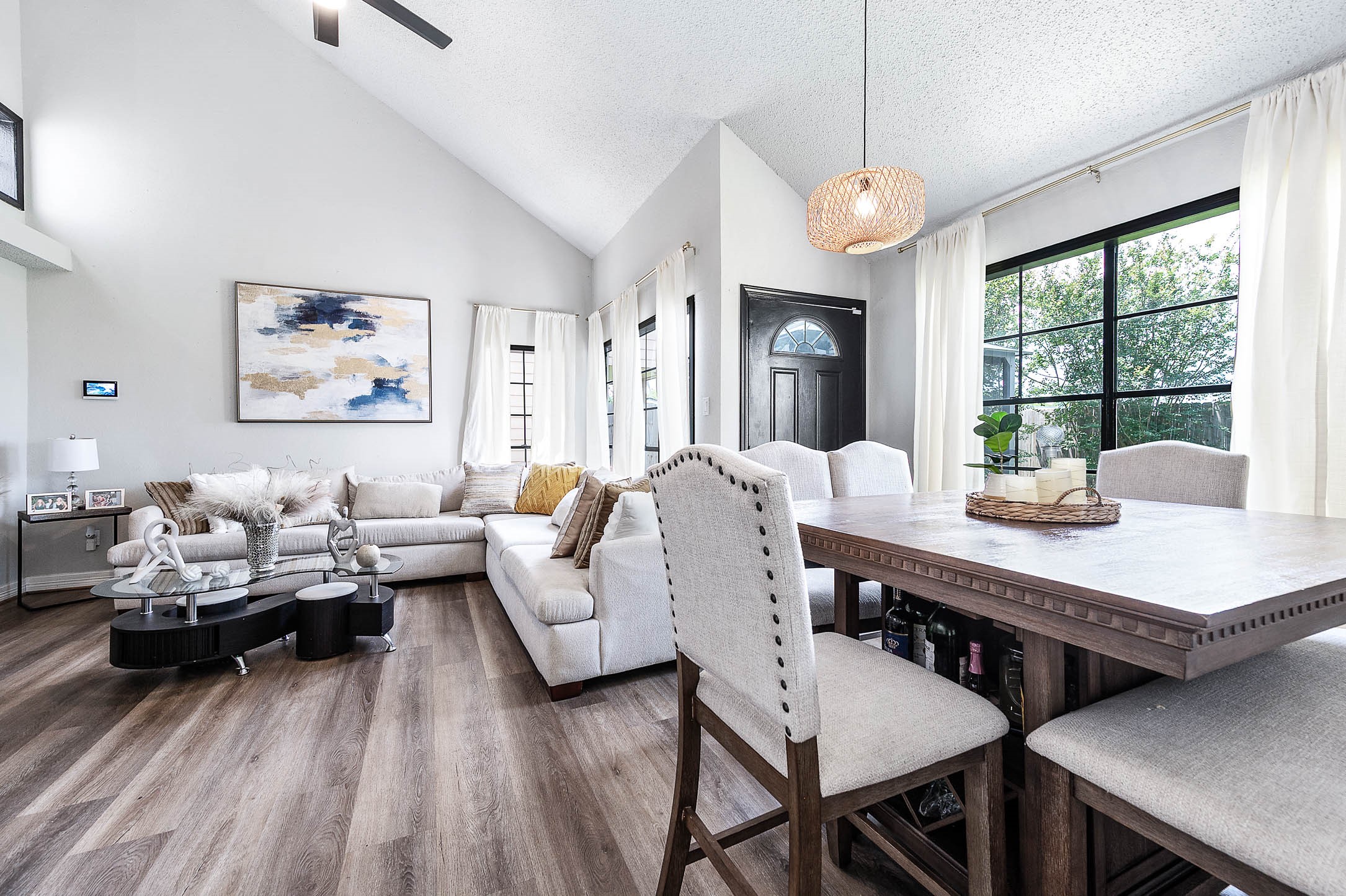 18446 North Willow Bluff Road Katy, TX 77449 - Photo 15 of 31 a view of a dining room with furniture window and outside view