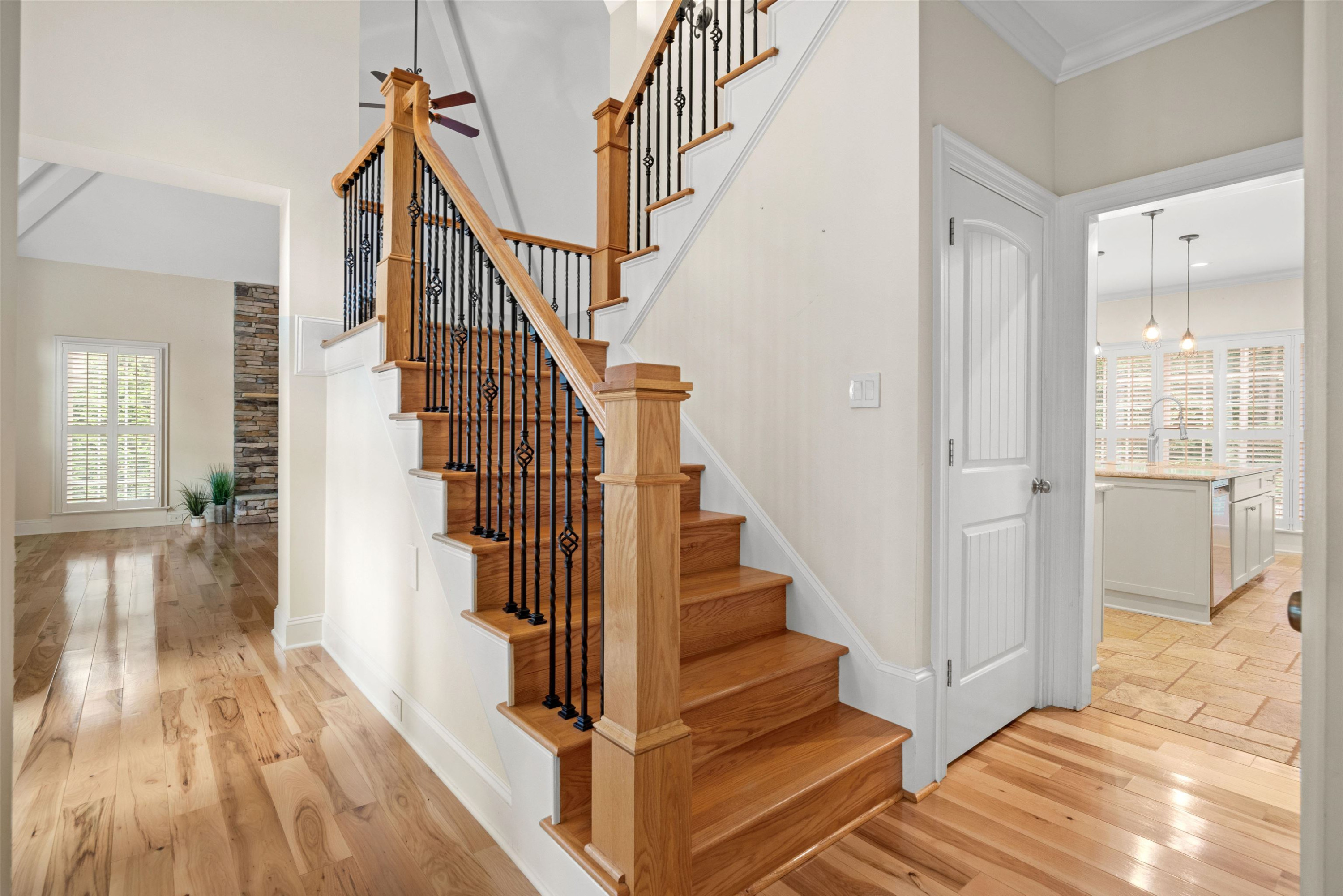 20 Jackson Road Youngsville, NC 27596 - Photo 3 of 41 a view of entryway and hall with wooden floor