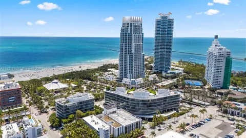 a view of a city with tall buildings