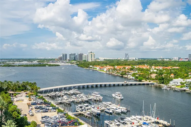 a view of a city and a lake view