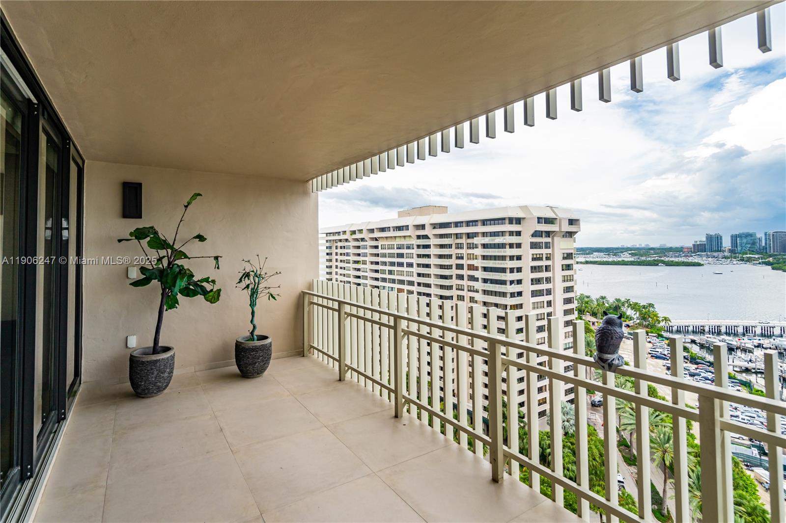3 Grove Isle Drive, Unit C1710 Miami, FL 33133 - Photo 31 of 37 a view of balcony with furniture
