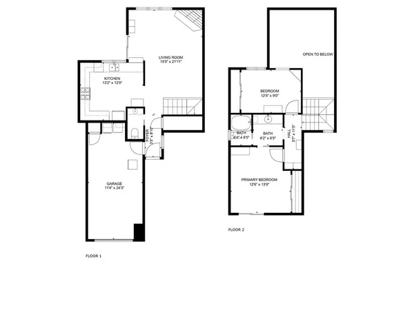 a view of a house with a patio and a garage