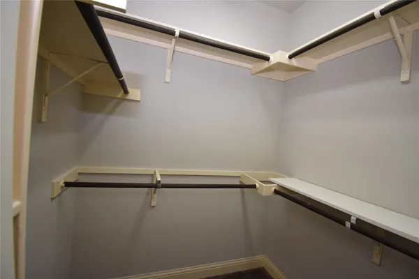 a close view of closet
