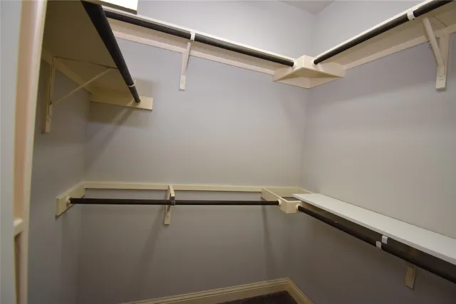 a close view of closet