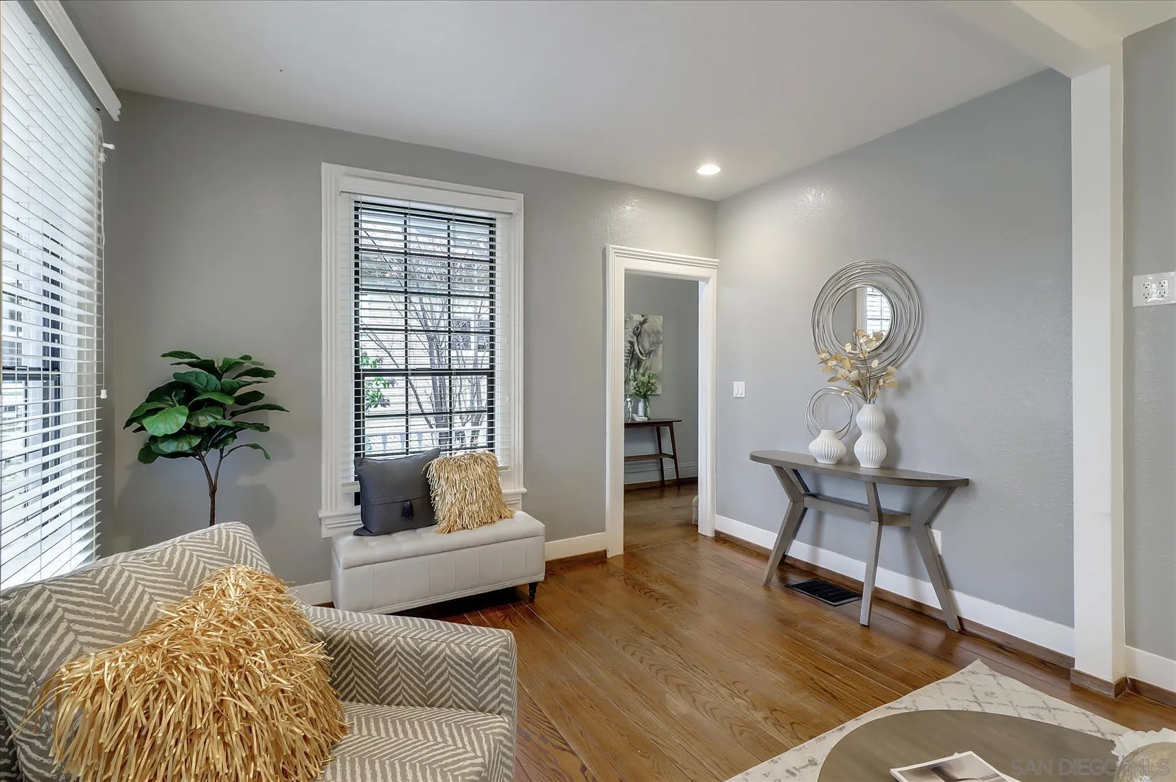 1521 D Street Hayward, CA 94541 - Photo 10 of 39 a living room with furniture and a potted plant