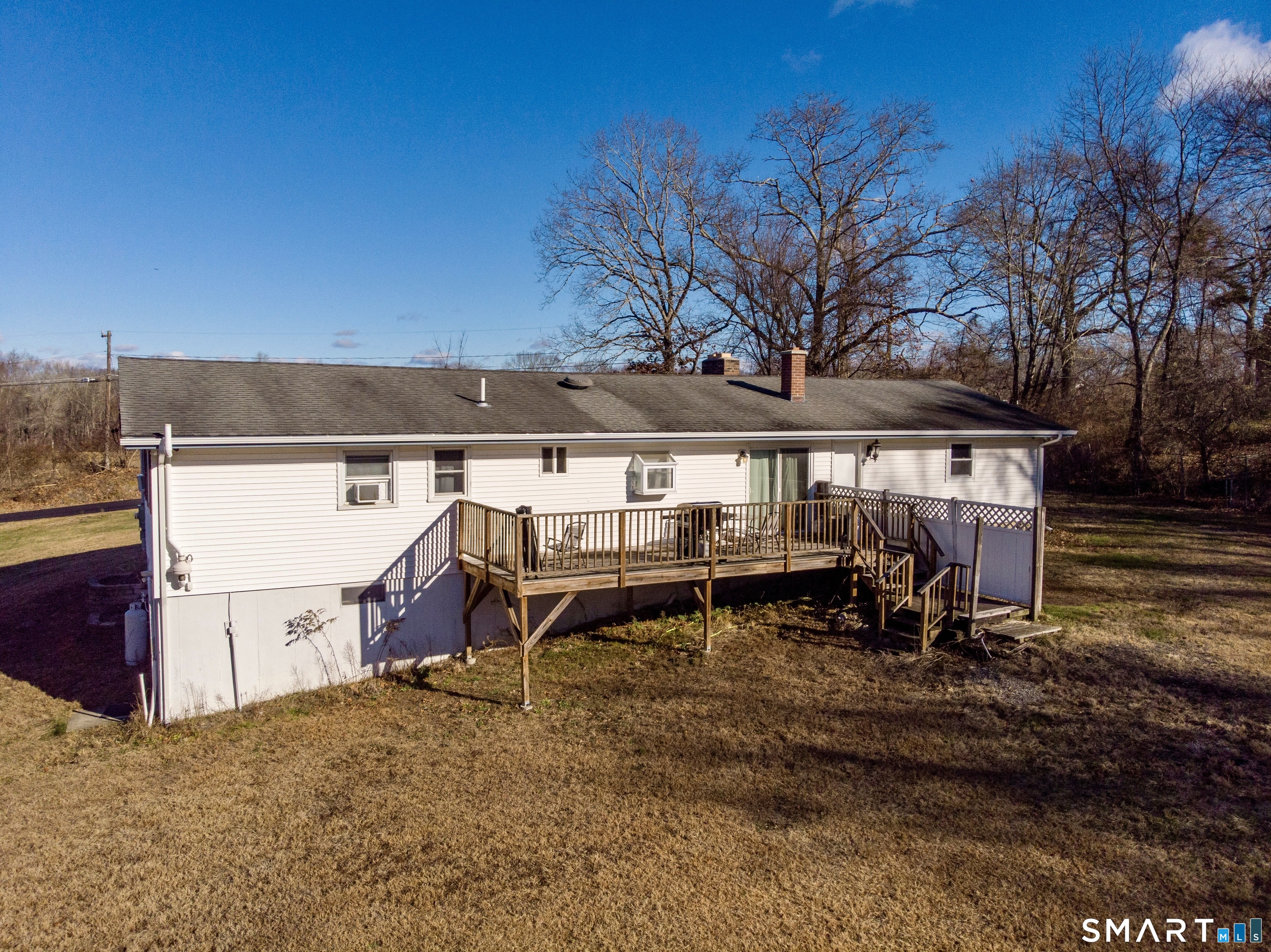 208 Gooseneck Hill Road Canterbury, CT 06331 - Photo 29 of 34 an aerial view of a house with garden space and sitting area