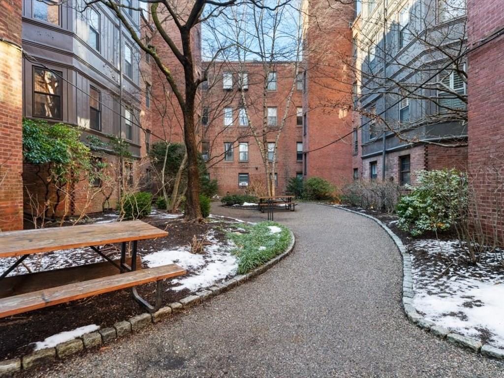 26 Beaufort Road, Unit 2 Boston, MA 02130 - Photo 30 of 34 a view of a fountain with large trees