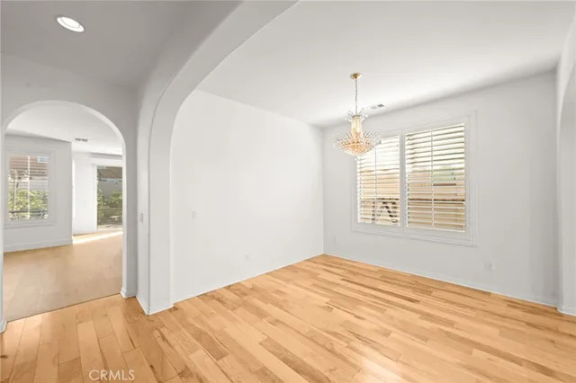 a view of an empty room and window