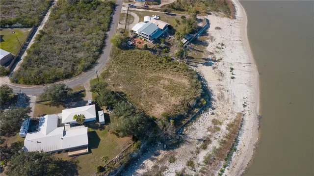 an aerial view of beach