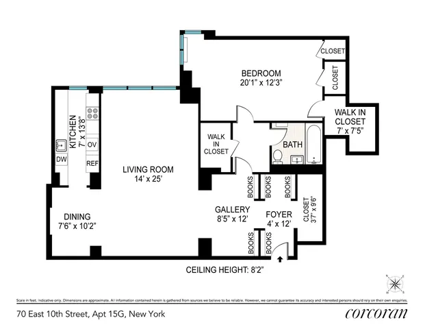 $1,495,000 | 70 East 10th Street, Unit 15G | Greenwich Village