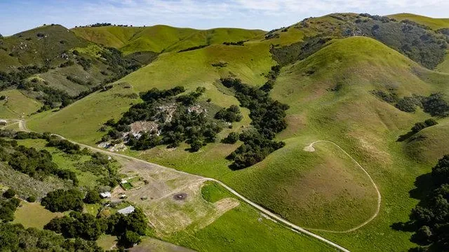 a view of a lake with a mountain