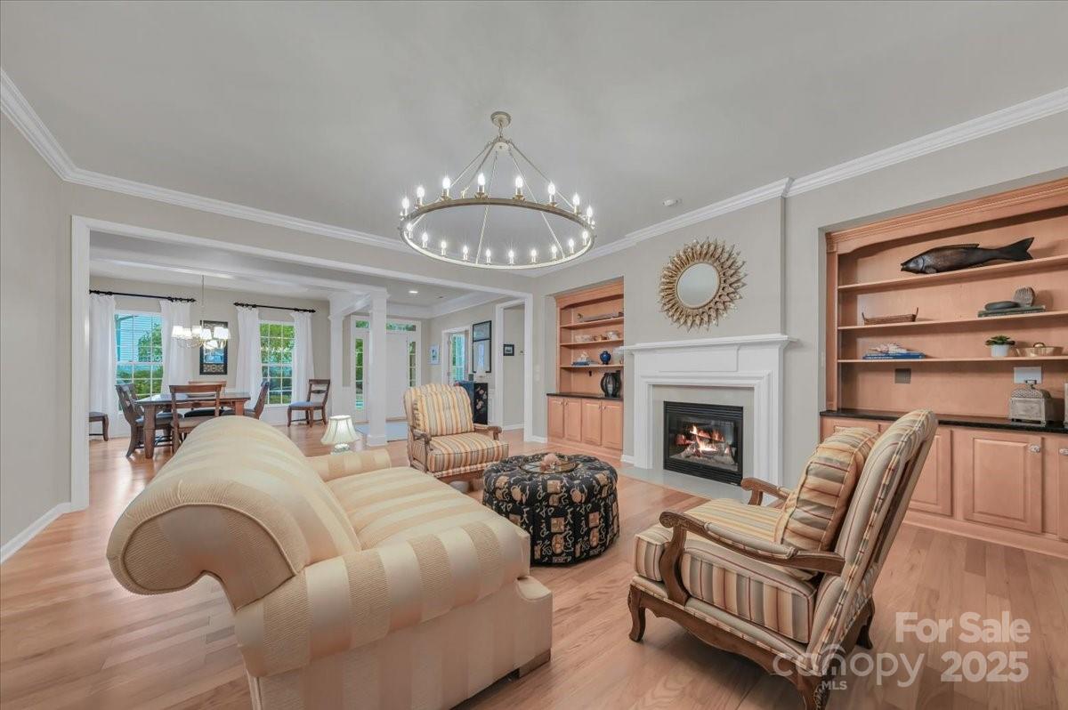 51225 Daffodil Court Fort Mill, SC 29707 - Photo 12 of 45 a living room with furniture and a fireplace