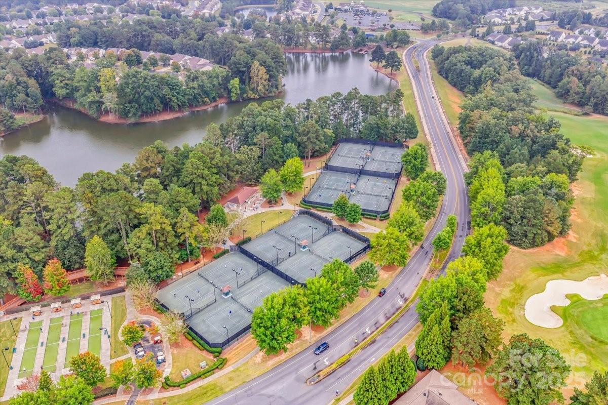 51225 Daffodil Court Fort Mill, SC 29707 - Photo 42 of 45 an aerial view of residential house with outdoor space and lake view