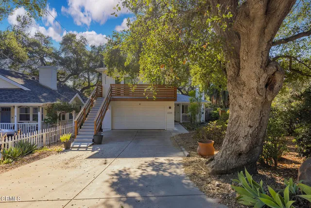 a view of a house with a small porch