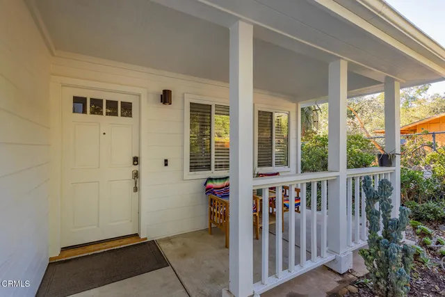 a view of outdoor space and deck