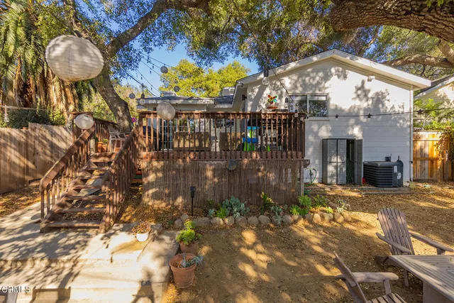a view of stairs and patio