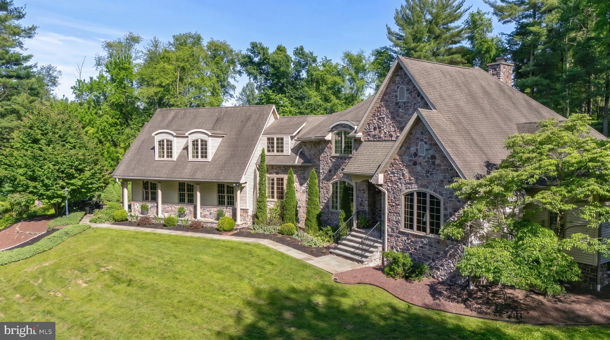 3814 Rocks Station Road Street, MD 21154 - Photo 4 of 73 Elegant stone home in lush greenery.