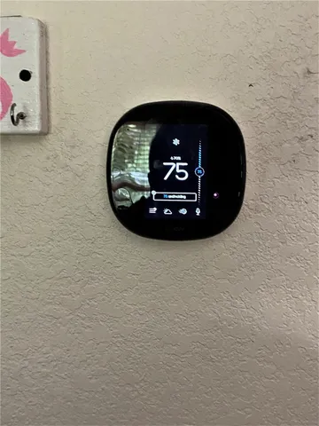 a view of a fireplace