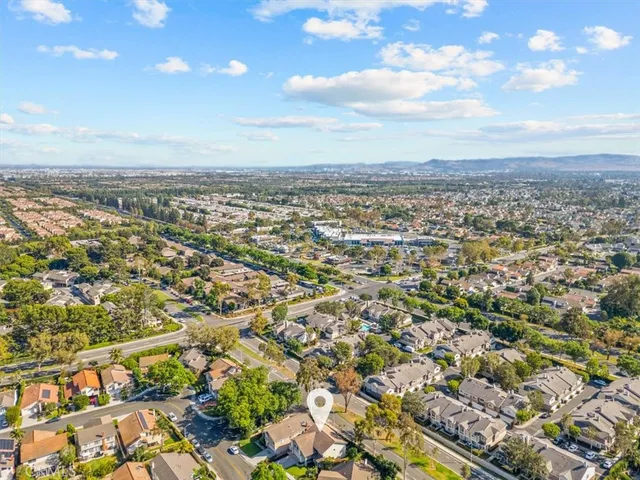 an aerial view of multiple house