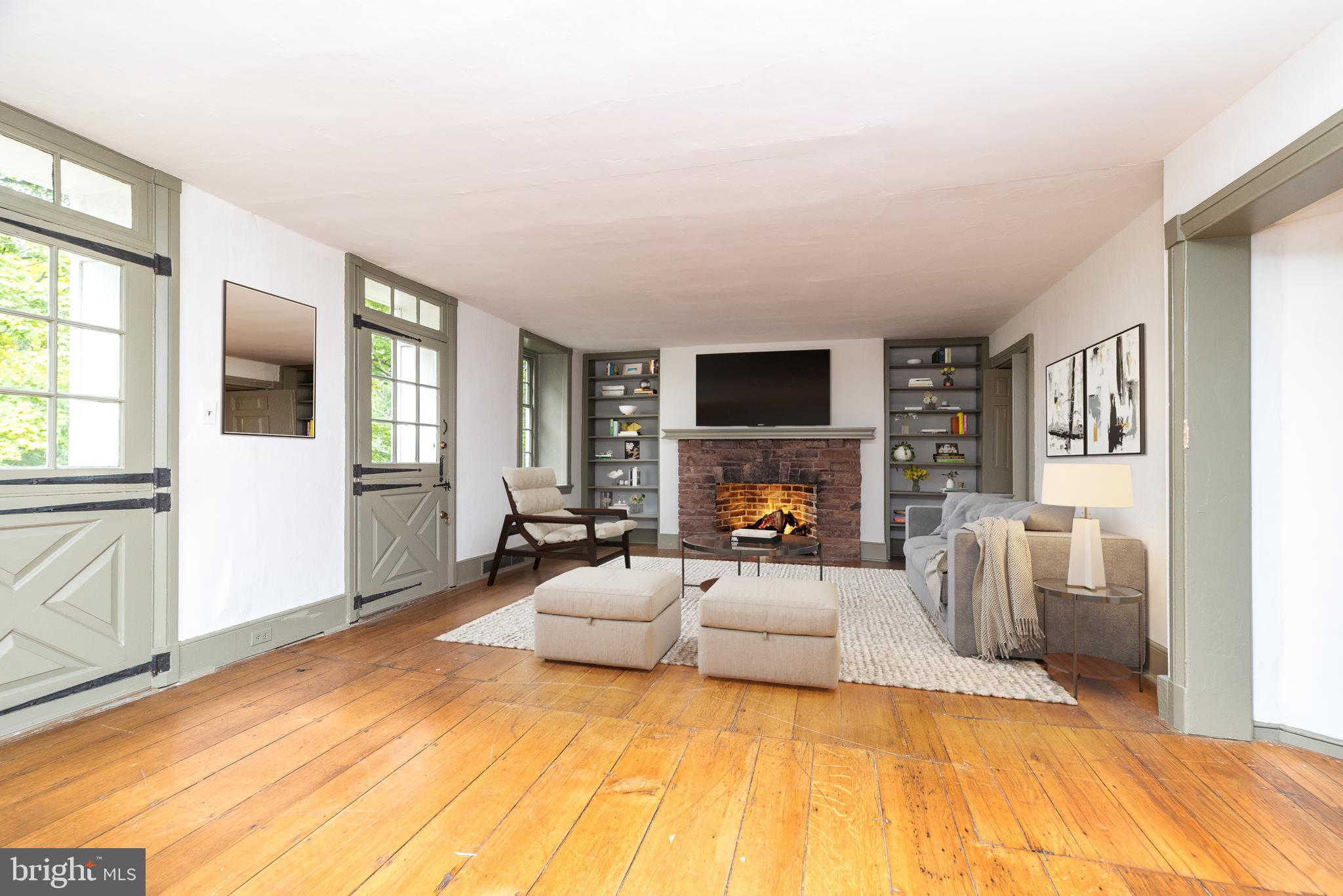 1341 Durham Road New Hope, PA 18938 - Photo 10 of 75 a bedroom with furniture and a fireplace