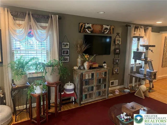 a room with furniture and a window